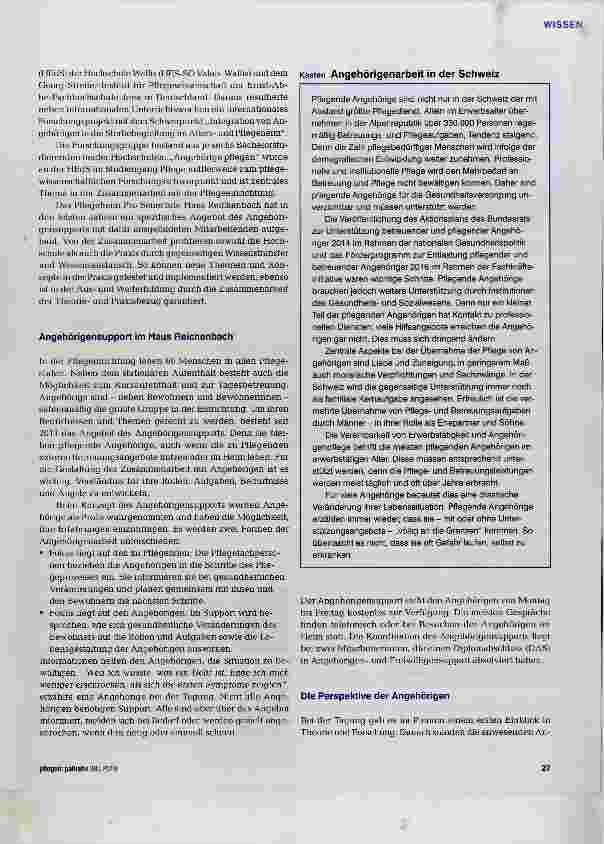 Vorschauseite 2: Mitund voneinander lernen: Angehörige im Mittelpunkt
