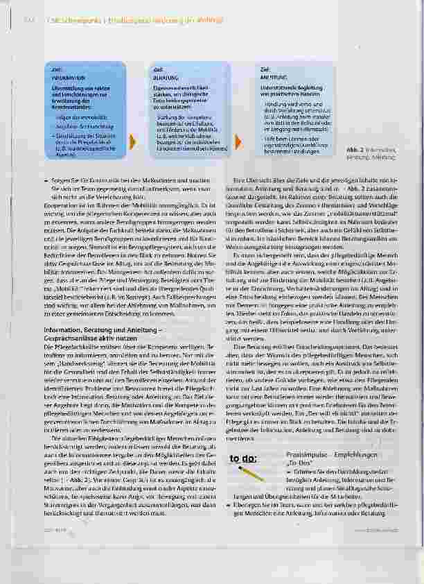 Vorschauseite 6: Erhaltung und Förderung der Mobilität** - Umsetzung des Expertenstandards