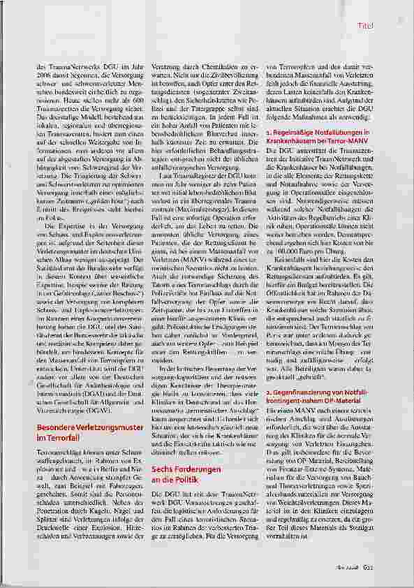 Vorschauseite 2: Sind Kliniken ausreichend vorbereitet?