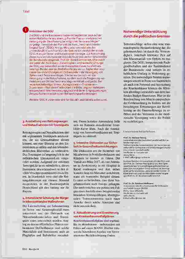 Vorschauseite 3: Sind Kliniken ausreichend vorbereitet?