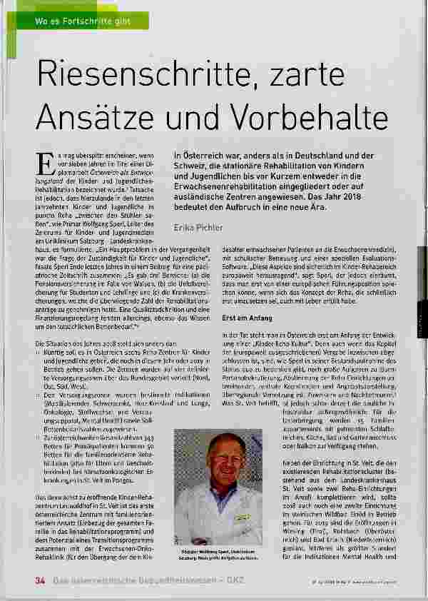 Vorschauseite 1: Riesenschritte, zarte Ansätze und Vorbehalte