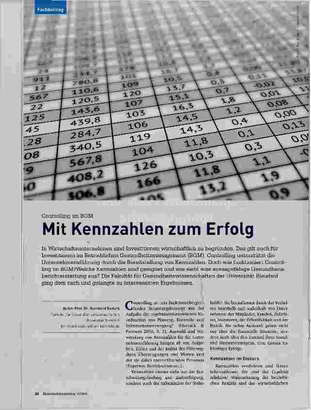 Vorschauseite 1: Mit Kennzahlen zum Erfolg