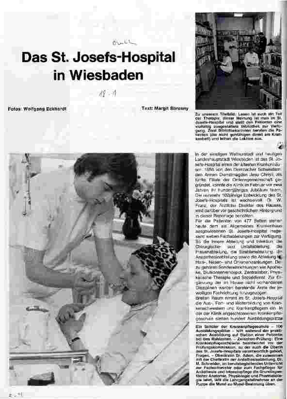 Vorschauseite 1: Das St. Josefs-Hospital in Wiesbaden