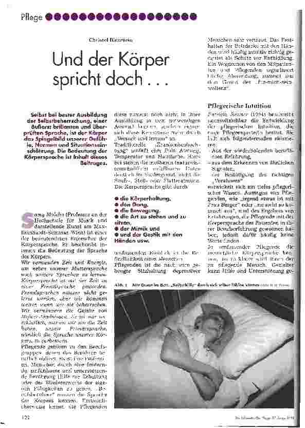 Vorschauseite 1: Und der Körper spricht doch...