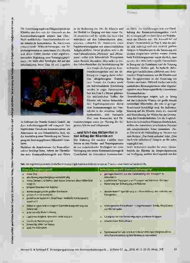 Vorschauseite 2: Eine Stimme für mehr Selbstbestimmung und Lebensqualität