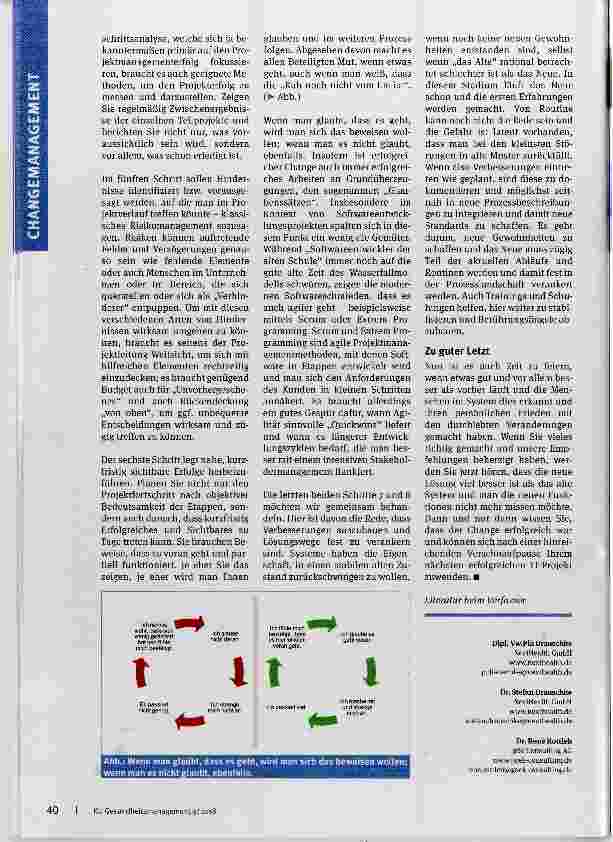 Vorschauseite 3: Erfolgsfaktoren bei der Einführung neuer IT Systeme So kann der Change gelingen