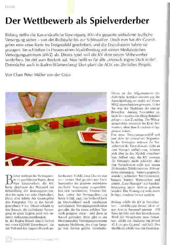 Vorschauseite 1: Der Wettbewerb als Spielverderber