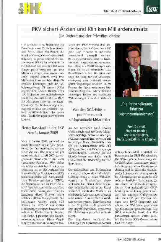 Vorschauseite 2: Neue Gebührenordnung im DRG-system