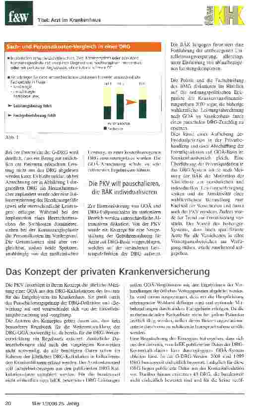 Vorschauseite 3: Neue Gebührenordnung im DRG-system
