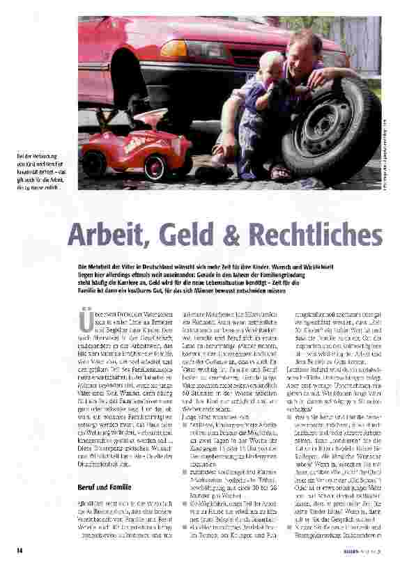 Vorschauseite 1: Arbeit, Geld & Rechtliches