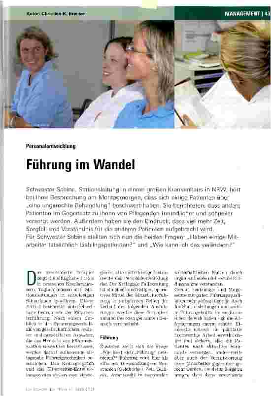 Vorschauseite 1: Führung im Wandel