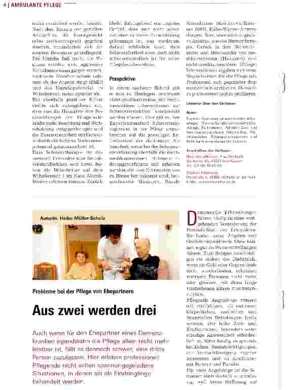 Vorschauseite 4: Schmerztherapie bei Demenz