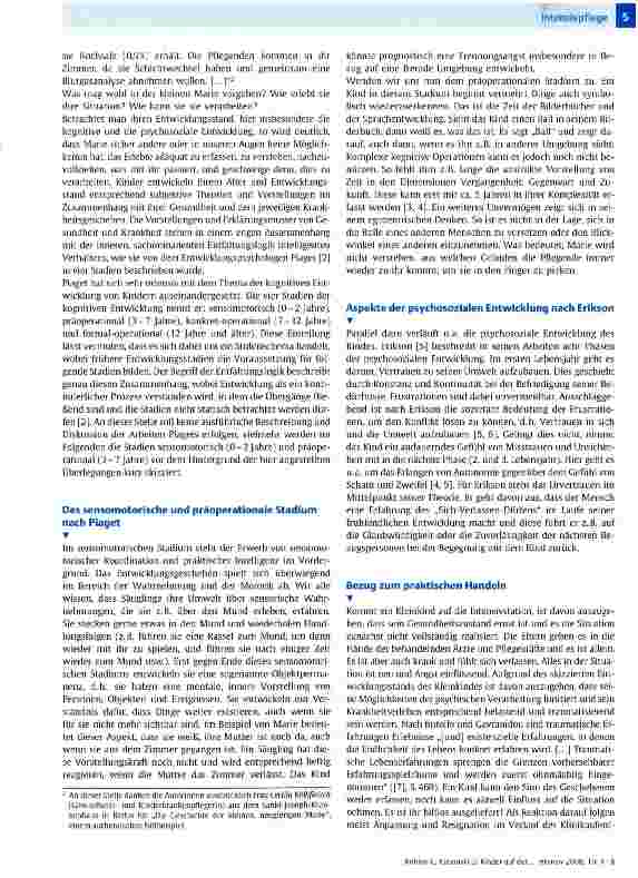 Vorschauseite 2: Kinder auf der Intensivstation oder Angst gehört unvermeidlich zu unserem Leben