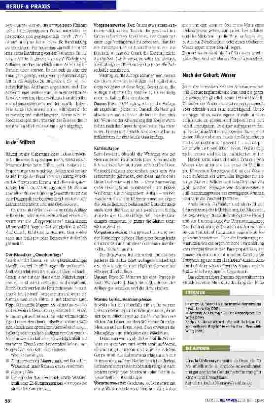 Vorschauseite 2: Wasser und Wickel nach der Geburt
