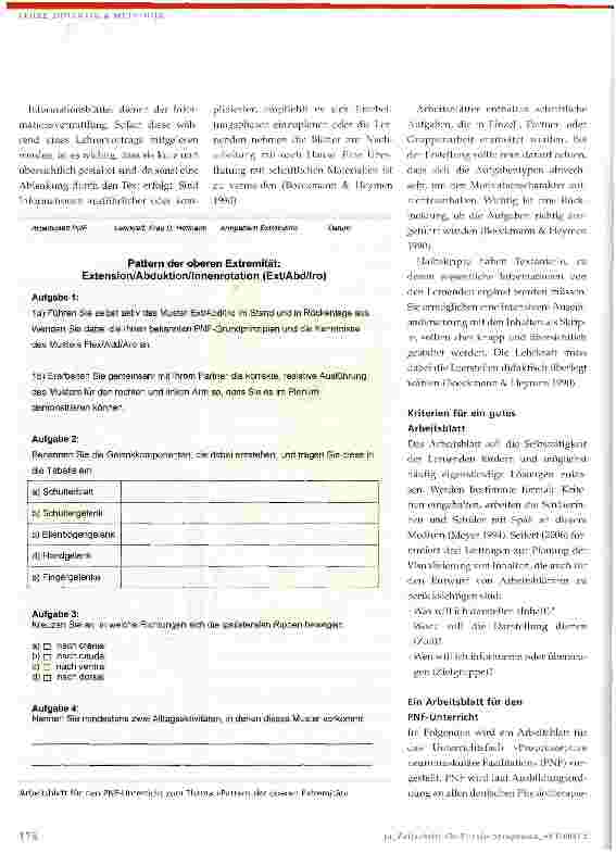 Vorschauseite 3: Arbeitsblätter gestalten