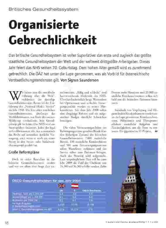 Vorschauseite 1: Organisierte Gebrechlichkeit