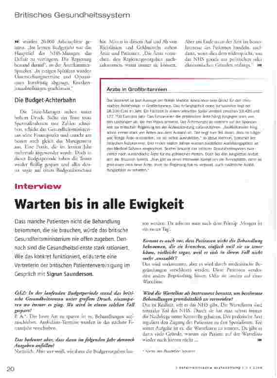 Vorschauseite 3: Organisierte Gebrechlichkeit