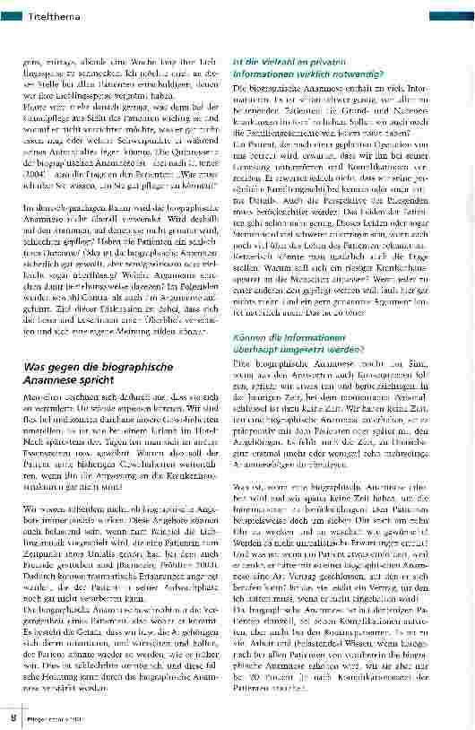 Vorschauseite 3: Werkzeug für eine individuelle Pflege