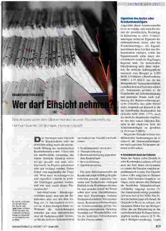 Vorschauseite 1: Wer darf Einsicht nehmen?