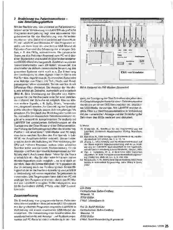 Vorschauseite 3: LabVIEW in der Medizintechnik