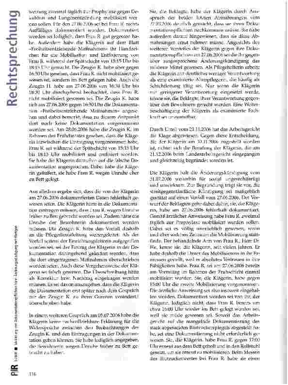 Vorschauseite 3: Verletzung von Dokumentationspflichten kann Änderungskündigung rechtfertigen