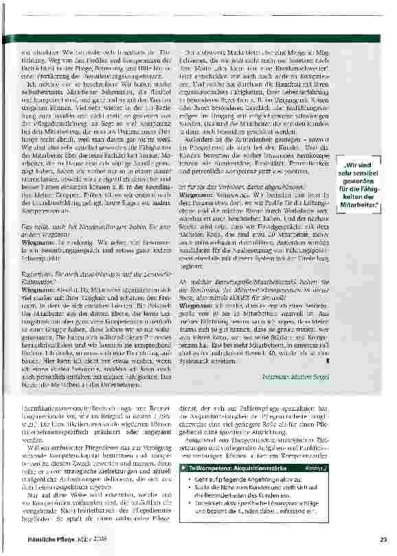 Vorschauseite 2: Wir haben starke, selbstbewusste Mitarbeiter bekommen