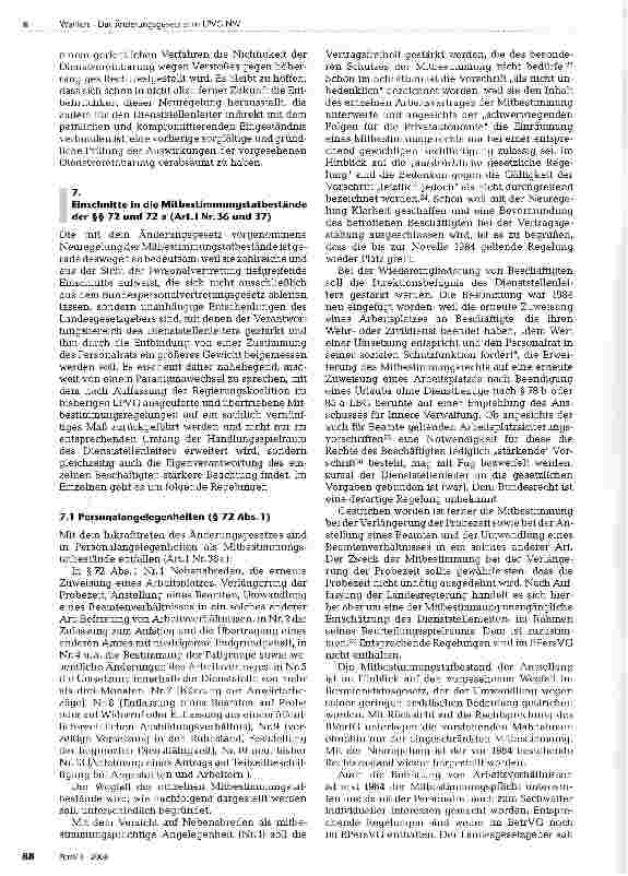 Vorschauseite 5: Das Änderungsgesetz zum LPVG NW