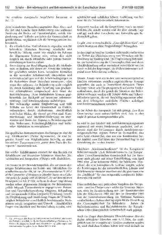 Vorschauseite 2: Behindertenpolitik und Behindertenrecht in der Europäischen Union - Teil 1
