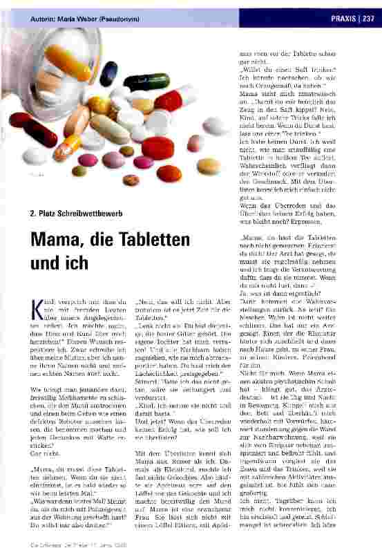 Vorschauseite 1: Mama, die Tabletten und ich