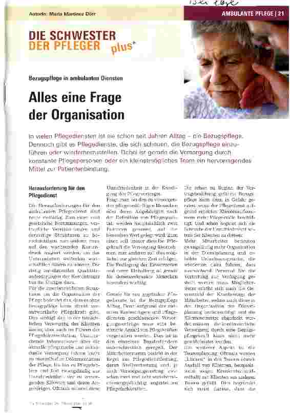 Vorschauseite 1: Alles eine Frage der Organisation