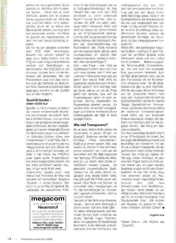 Vorschauseite 2: Dauerbaustelle Qualitätsmanagement