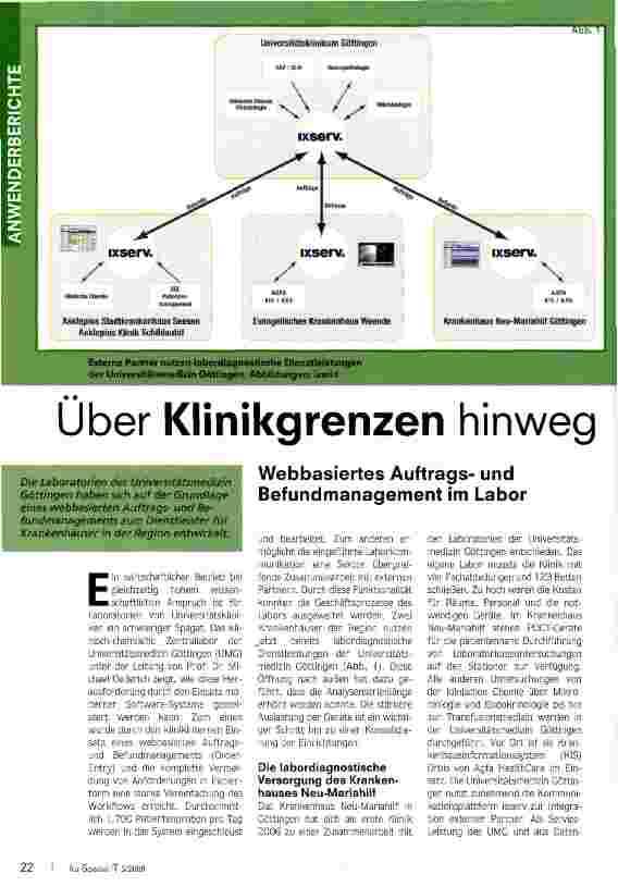 Vorschauseite 1: Über Klinikgrenzen hinweg