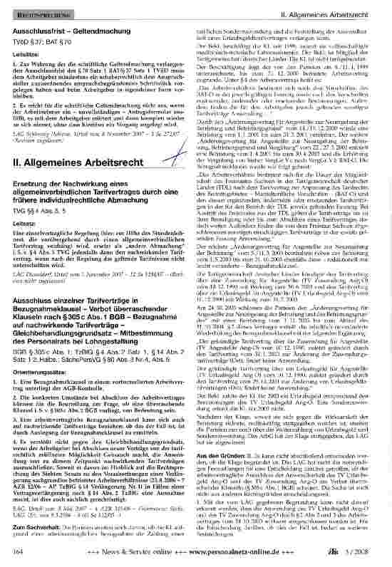 Vorschauseite 1: Allgemeines Arbeitsrecht