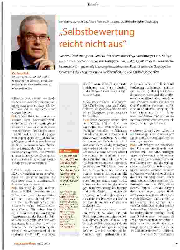 Vorschauseite 1: Selbstbewertung reicht nicht aus