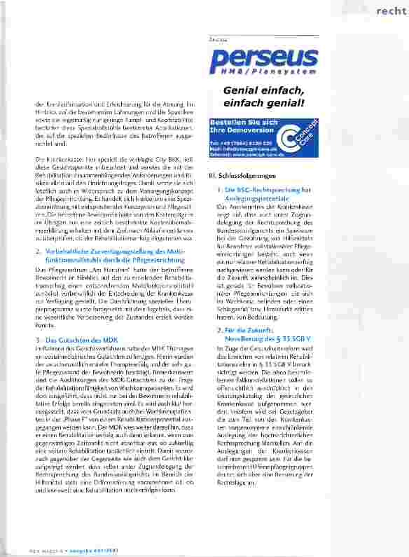 Vorschauseite 2: Multifunktionsrollstuhl für Wachkomapatientin der „Phase F