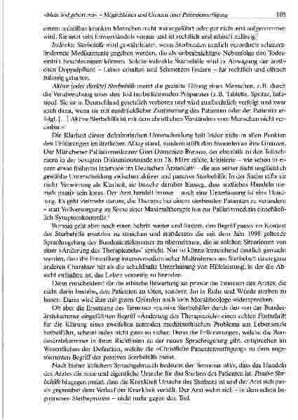 Vorschauseite 3: »Mein Tod gehört mir« - Überlegungen zu den Möglichkeiten und Grenzen einer Patientenverfügung
