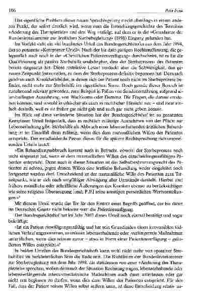 Vorschauseite 4: »Mein Tod gehört mir« - Überlegungen zu den Möglichkeiten und Grenzen einer Patientenverfügung