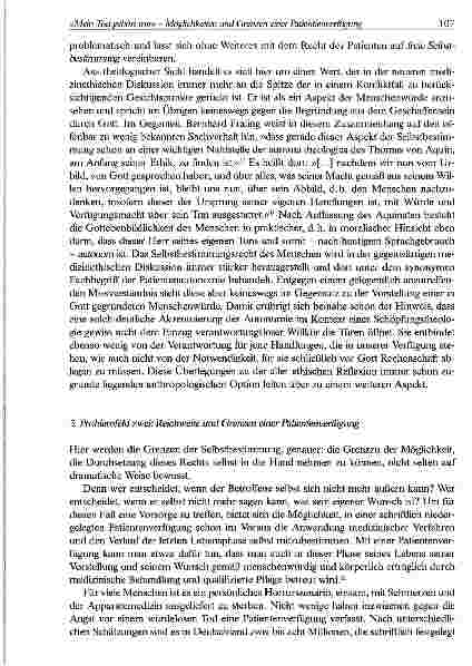 Vorschauseite 5: »Mein Tod gehört mir« - Überlegungen zu den Möglichkeiten und Grenzen einer Patientenverfügung