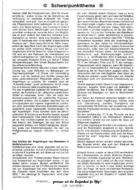 Vorschauseite 4: Da habe ich einfach nur am Bett gesessen. ..