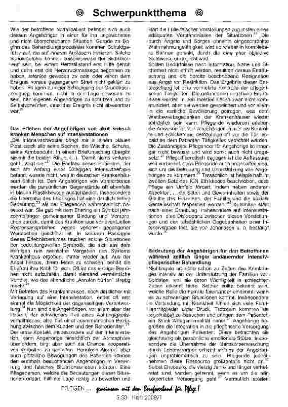 Vorschauseite 5: Da habe ich einfach nur am Bett gesessen. ..