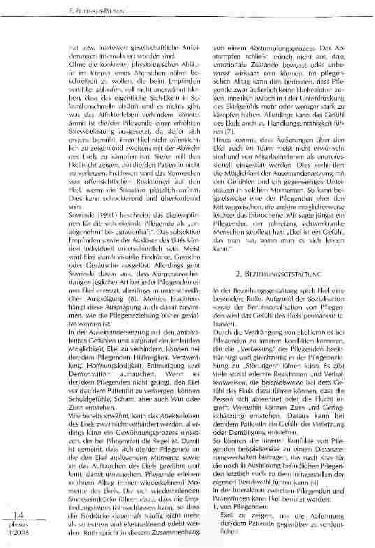 Vorschauseite 2: PFLEGE-ETHISCHE KOMPETENZEN IN DER INTERAKTIONELLEN BEZIEHUNG „ DER WIDERT MICH AN!