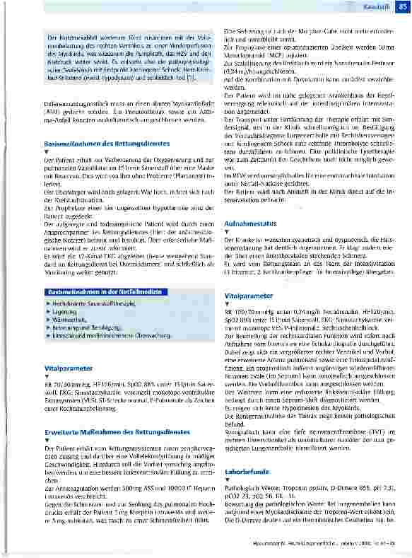 Vorschauseite 2: Akute Lungenembolie