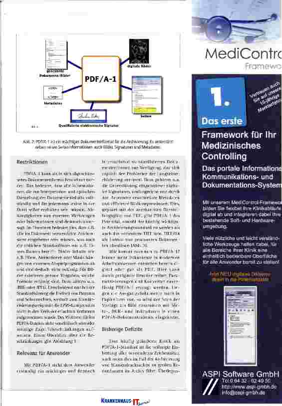 Vorschauseite 2: PDF/A - der neue Standard für die Archivierung elektronischer Dokumente