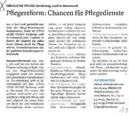 Vorschauseite 1: Pflegereform: Chancen für Pflegedienste