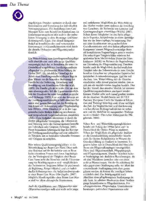 Vorschauseite 2: Perspektive Pflege