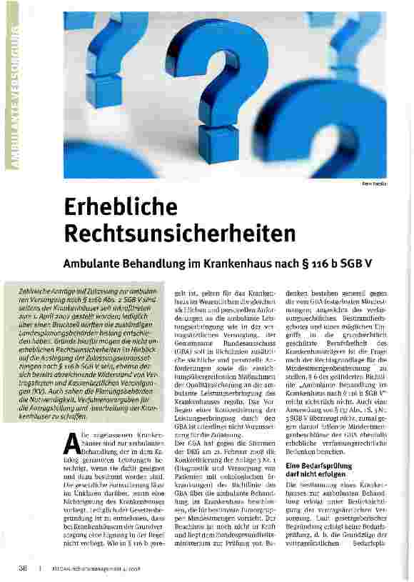 Vorschauseite 1: Erhebliche Rechtsunsicherheiten