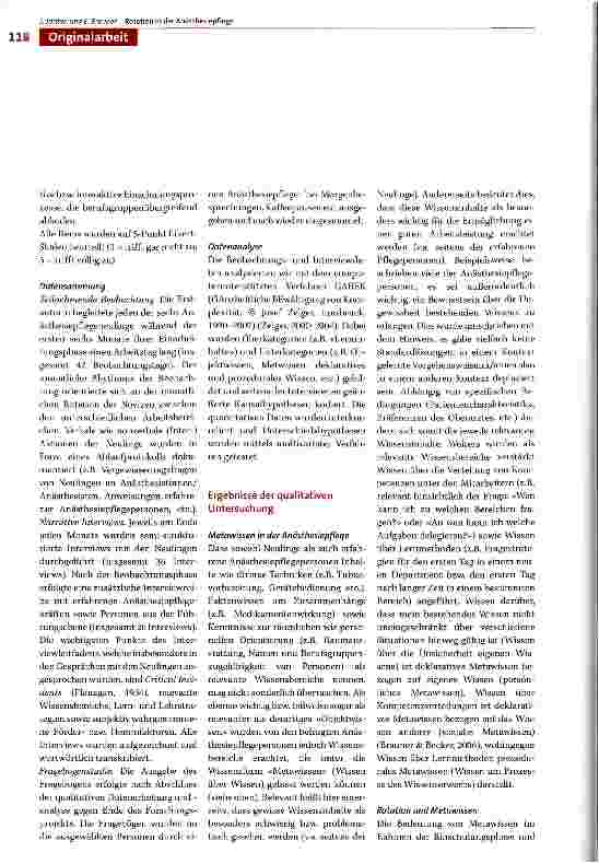 Vorschauseite 5: Rotation in der Anästhesiepflege - Eine Analyse der Wirkungen auf Wissensund Lernprozesse