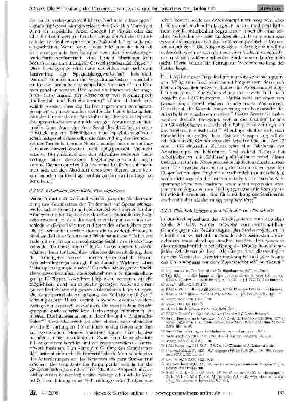 Vorschauseite 6: Die Bedeutung der Daseinsvorsorge und des Grundsatzes der Tarifeinheit für das Arbeitskampf recht am Beispiel des Bahnstreiks - zugleich Anmerkung zum Urteil des LAG Sachsen v. 2.…