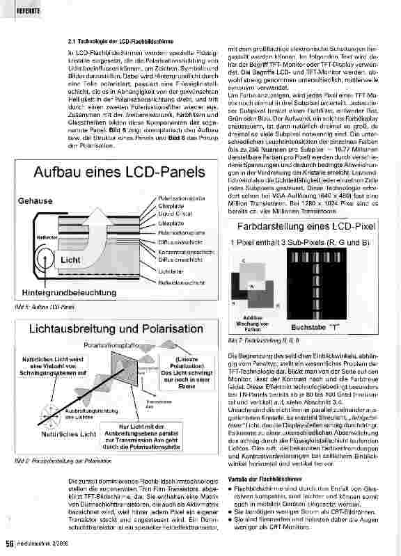 Vorschauseite 3: LCD-Monitore - Teil 1: Grundlagen und Technologie
