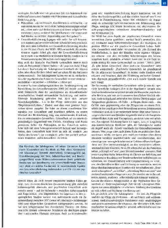 Vorschauseite 2: Salutogenese, Empowerment, Recovery -neue Reizworte für die Psychiatrie?